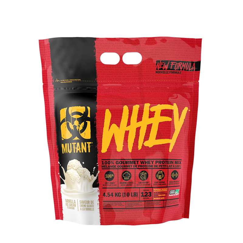 Mutant Whey 4.54 kg./ 10 lbs  New Formula! รับฟรี!! Mutant Lift to kill Black/Red Faded Shaker 0.7L 1 ใบ