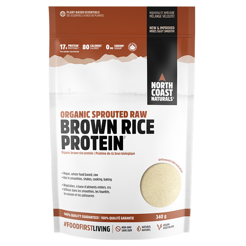 NORTH COAST NATURALS - Organic Sprouted Brown Rice Protein 340 g.