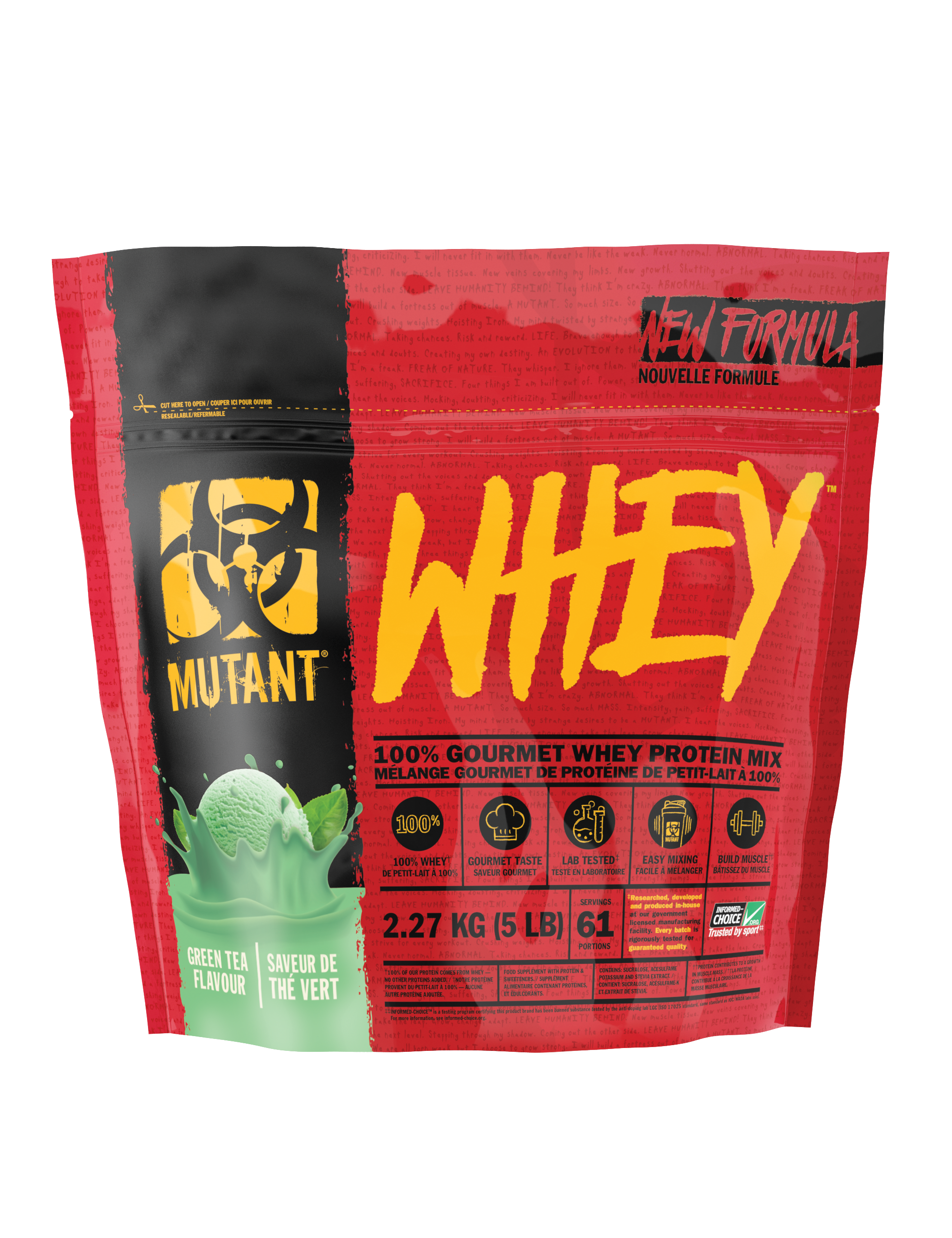 Mutant Whey  2.27 kg./ 5 lbs New Formula!