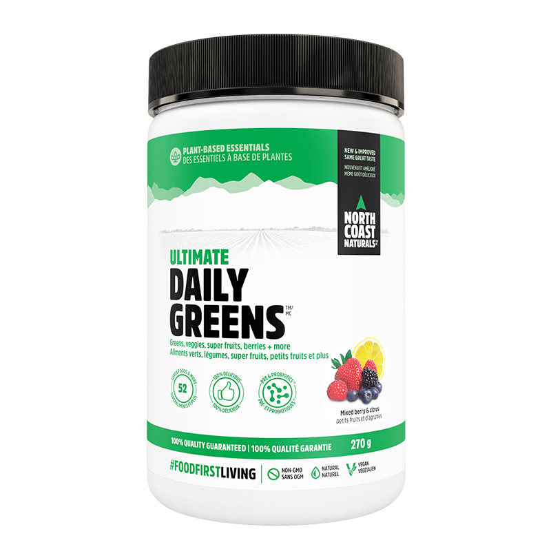 NORTH COAST NATURALS - Ultimate Daily Greens 270 g. (รับฟรี!! PVL Water Bottle 1.0L 1 ใบ เมื่อซื้อเฉพาะรส Sweet Ice Tea หรือ Chocolate)