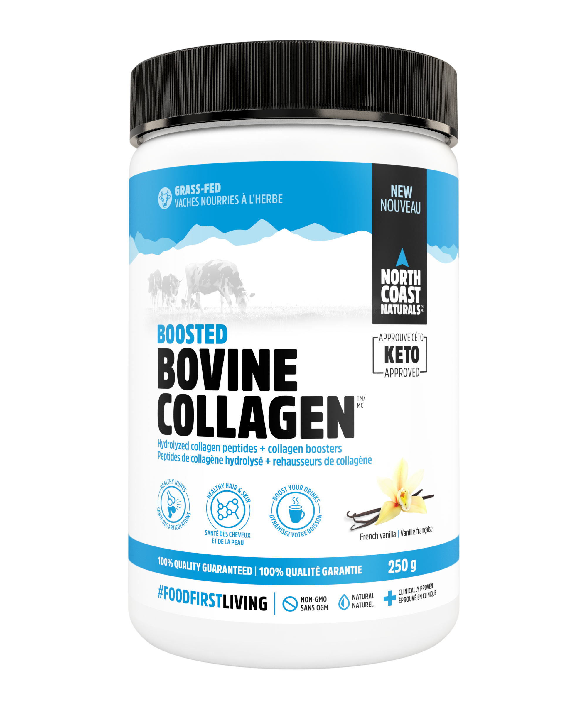 NORTH COAST NATURALS - Boosted Bovine Collagen 250 g.