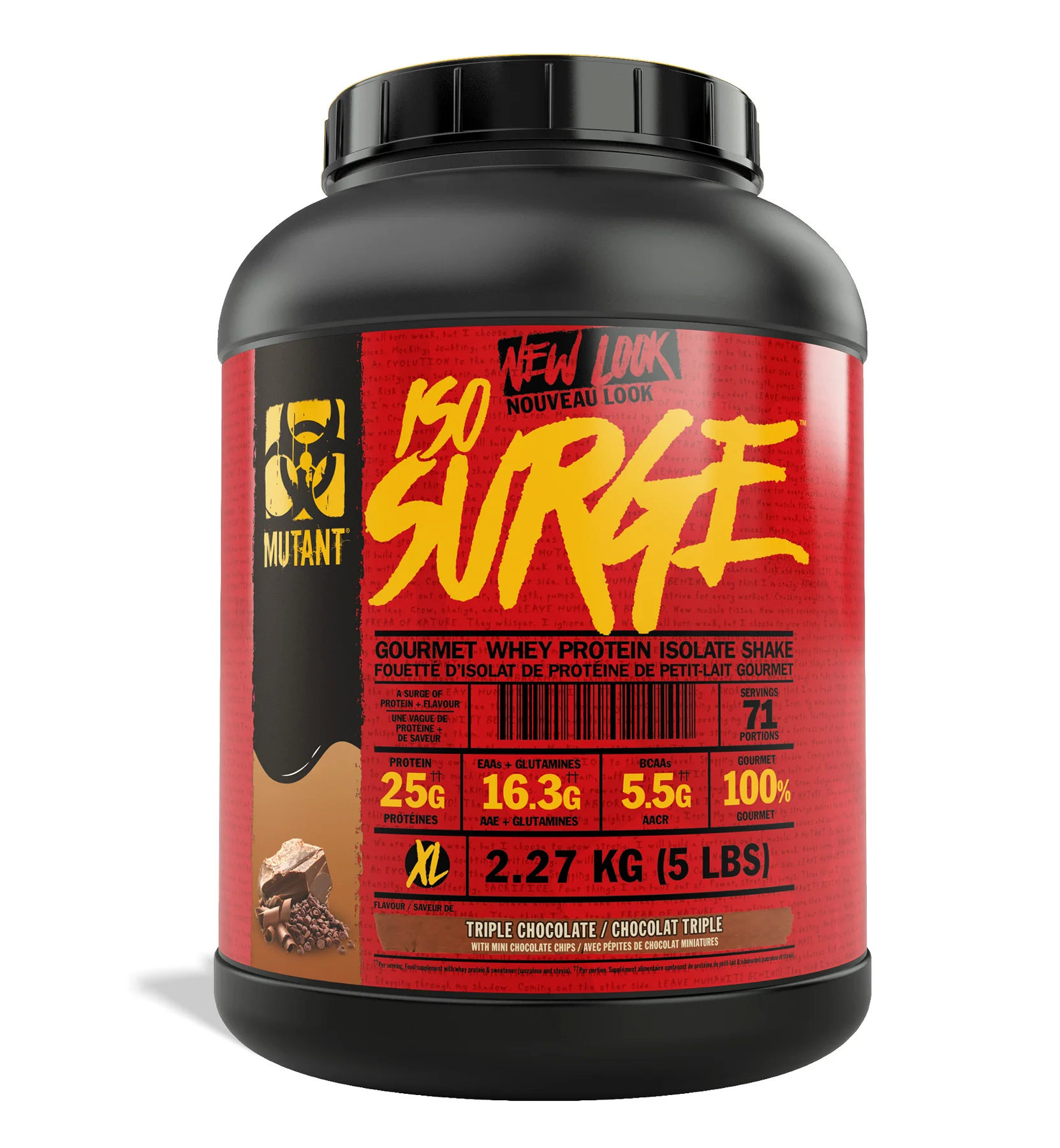 Mutant Iso Surge 2.27 kg./ 5 lbs รับฟรี!! Mutant Lift to kill Black/Red Faded Shaker 0.7L 1 ใบ