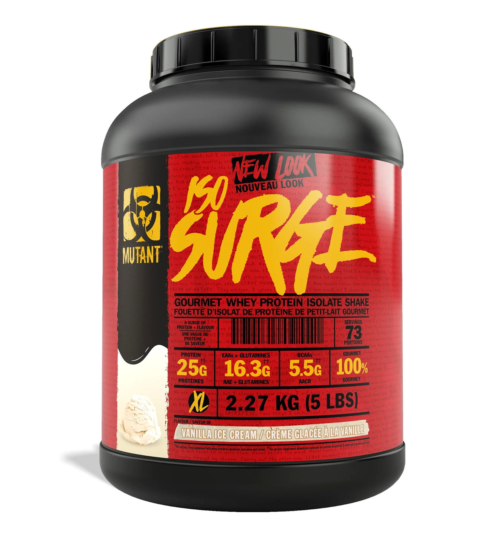 Mutant Iso Surge 2.27 kg./ 5 lbs รับฟรี!! Mutant Lift to kill Black/Red Faded Shaker 0.7L 1 ใบ
